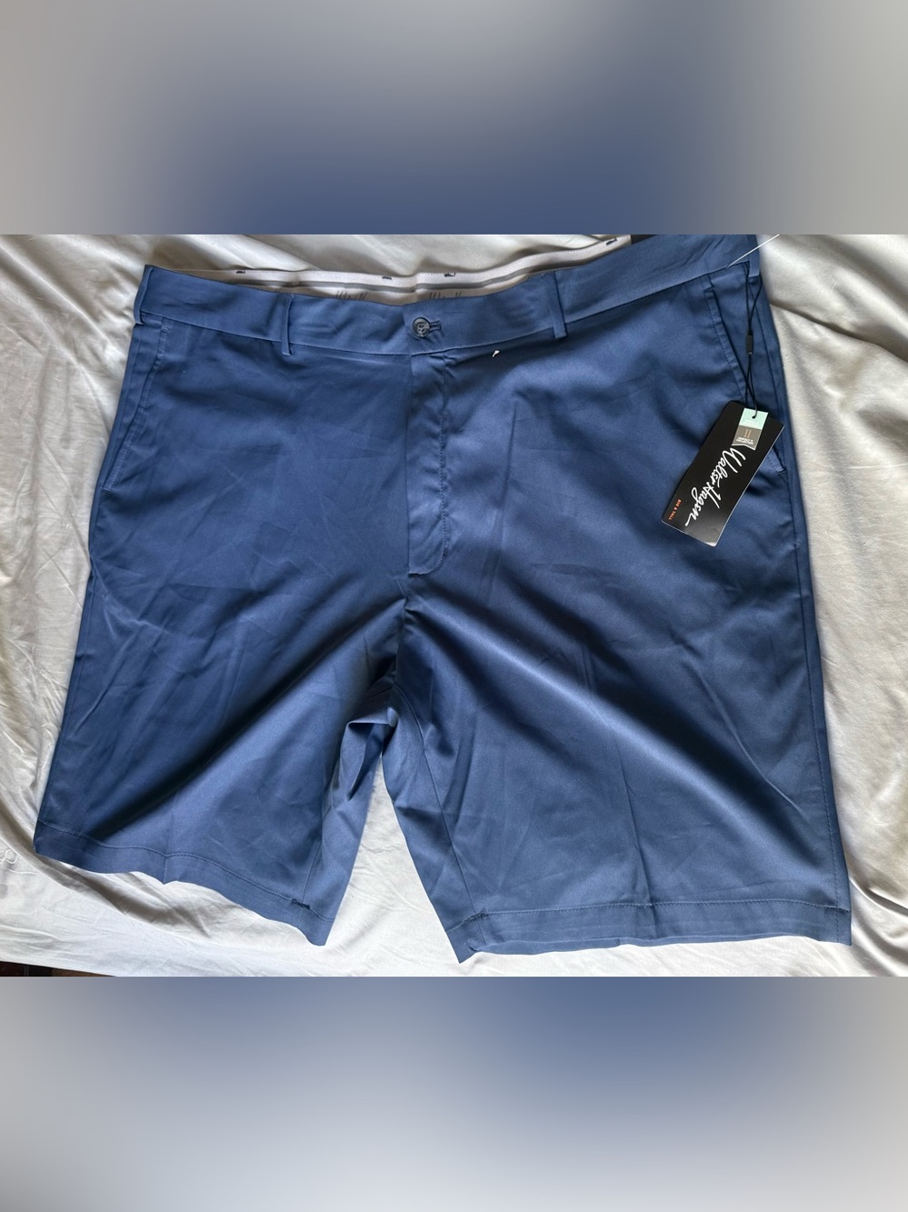 Walter Hagen Perfect 11 Men’s Big & Tall Golf Shorts Navy 46W 10" Flat Front